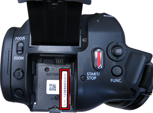 can read serial number on canon camera
